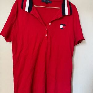 Tommy Hilfiger Red Polo Shirt